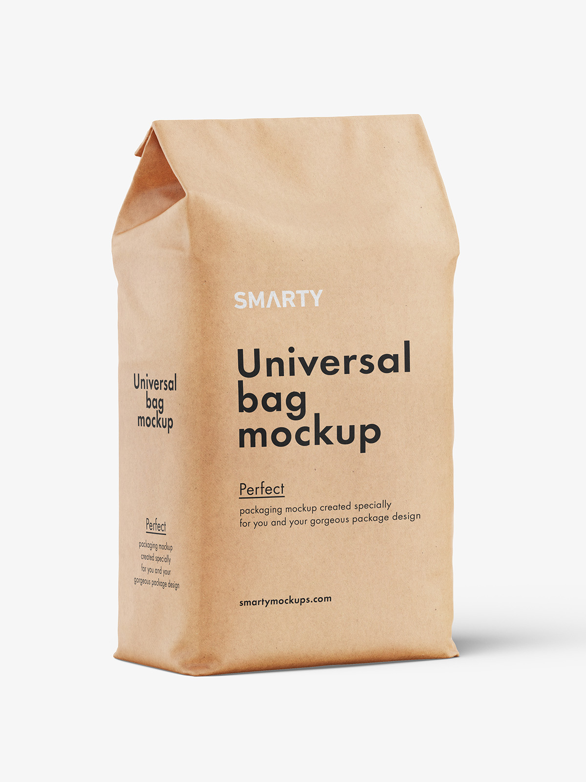 Kraft paper letterhead with business card mockup. Kraft Paper Food Pack Mockup Smarty Mockups