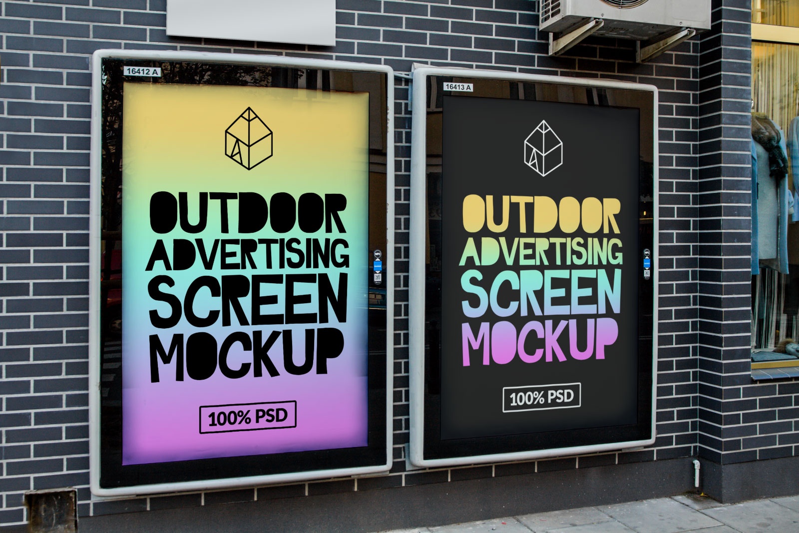 Make use of this high quality free unique hanging wall poster mockup to level up your creative work in your projects, app showcases and presentations. Outdoor Wall Brick Poster Mockup Smashmockup