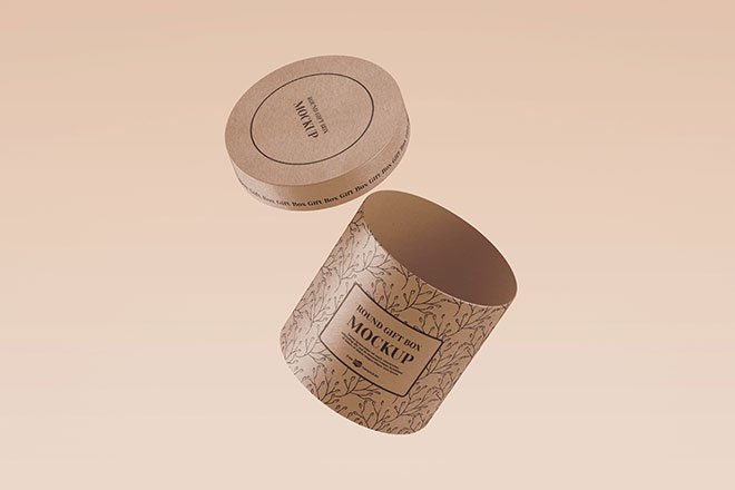 ✓ free for commercial use ✓ high quality images. Round Craft Box Mockup Smashmockup