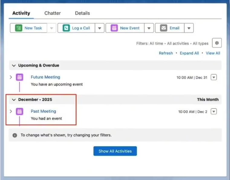 Salesforce Event Data import using Data Loader
