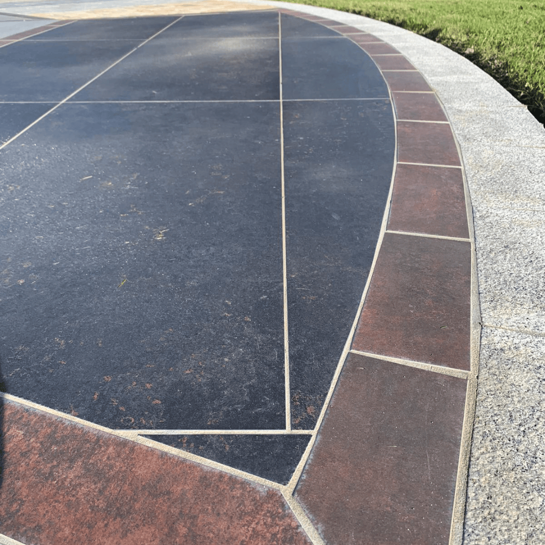 Black Slate And Rustic Border