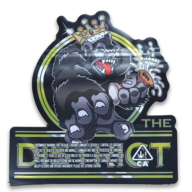 Gorilla Die Cut Smell Proof Bag