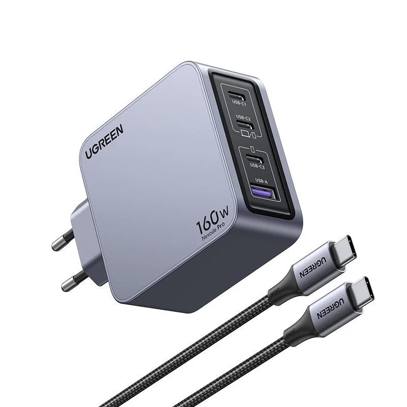 Adaptor Karikimi Nexode Pro 100W UGreen Me Porte USB-A & 2xUSB-C