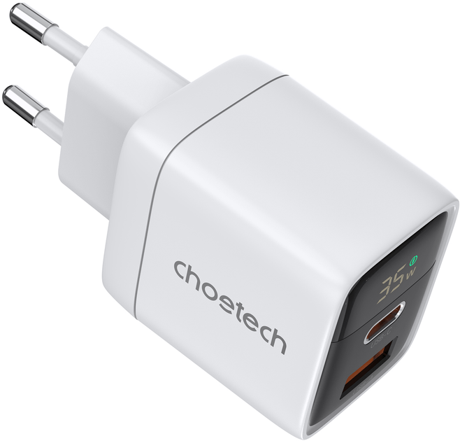 Adaptor Karikimi 35W Me Porte USB-A Dhe Type-C Me Display Choetech