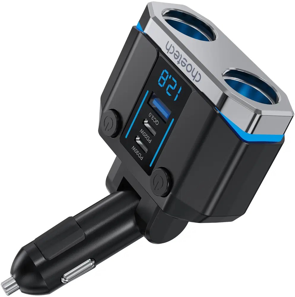 Adaptor Karikimi 200W Per Makine Me 2 Porta Type-C Dhe 1 Porte USB Choetech