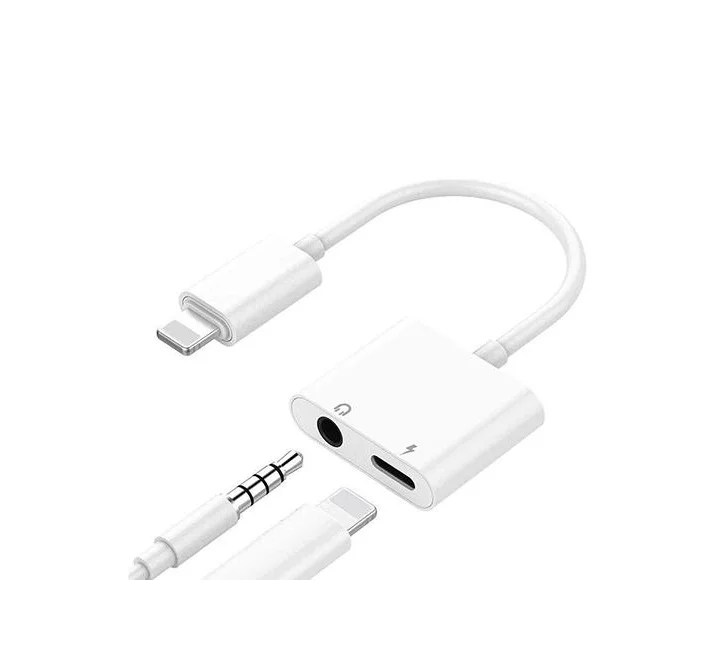 Adaptor Audio 2 në 1 Aux dhe Lightning Moxom