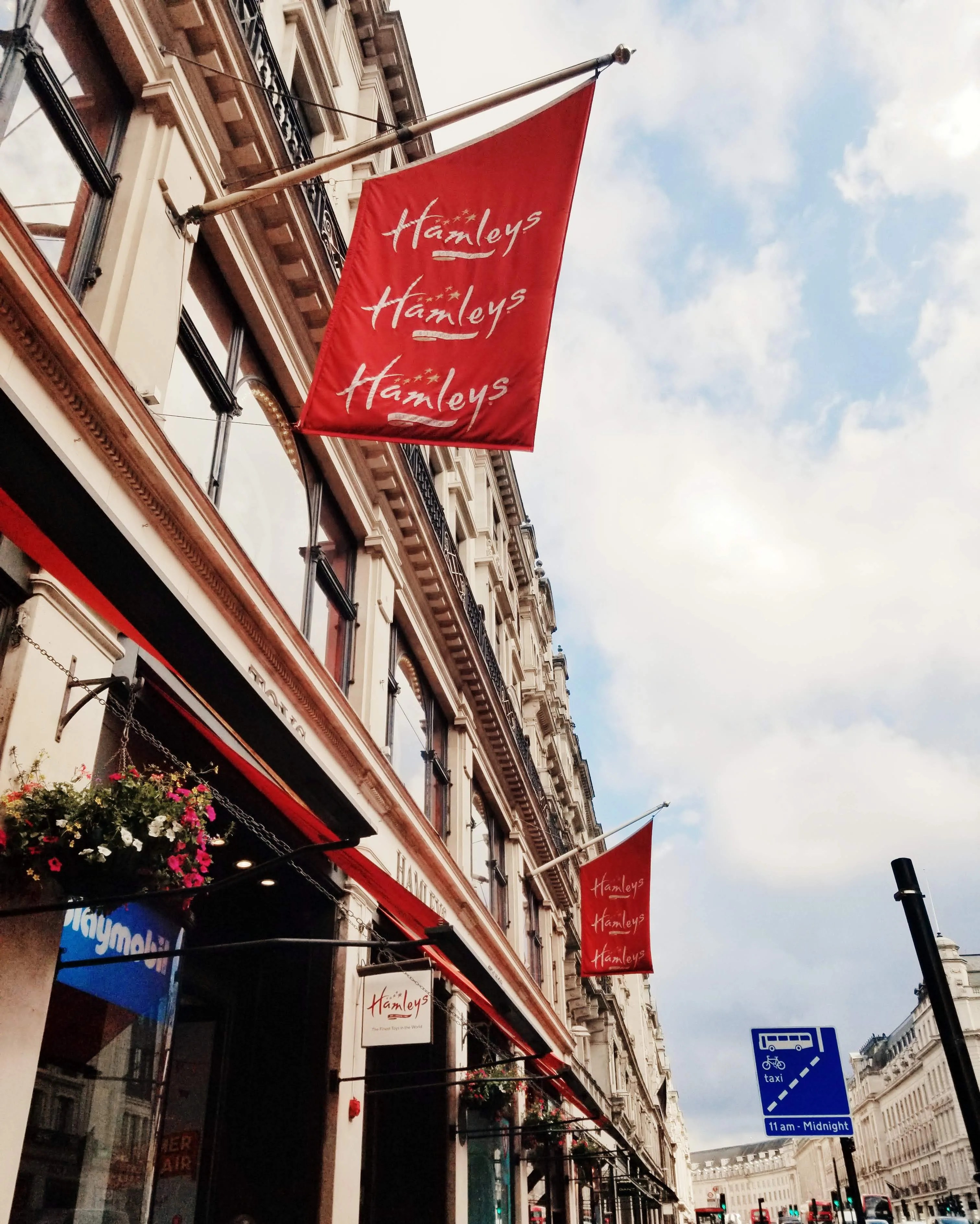 Hamleys toy store is a place to visit when in London with kids.