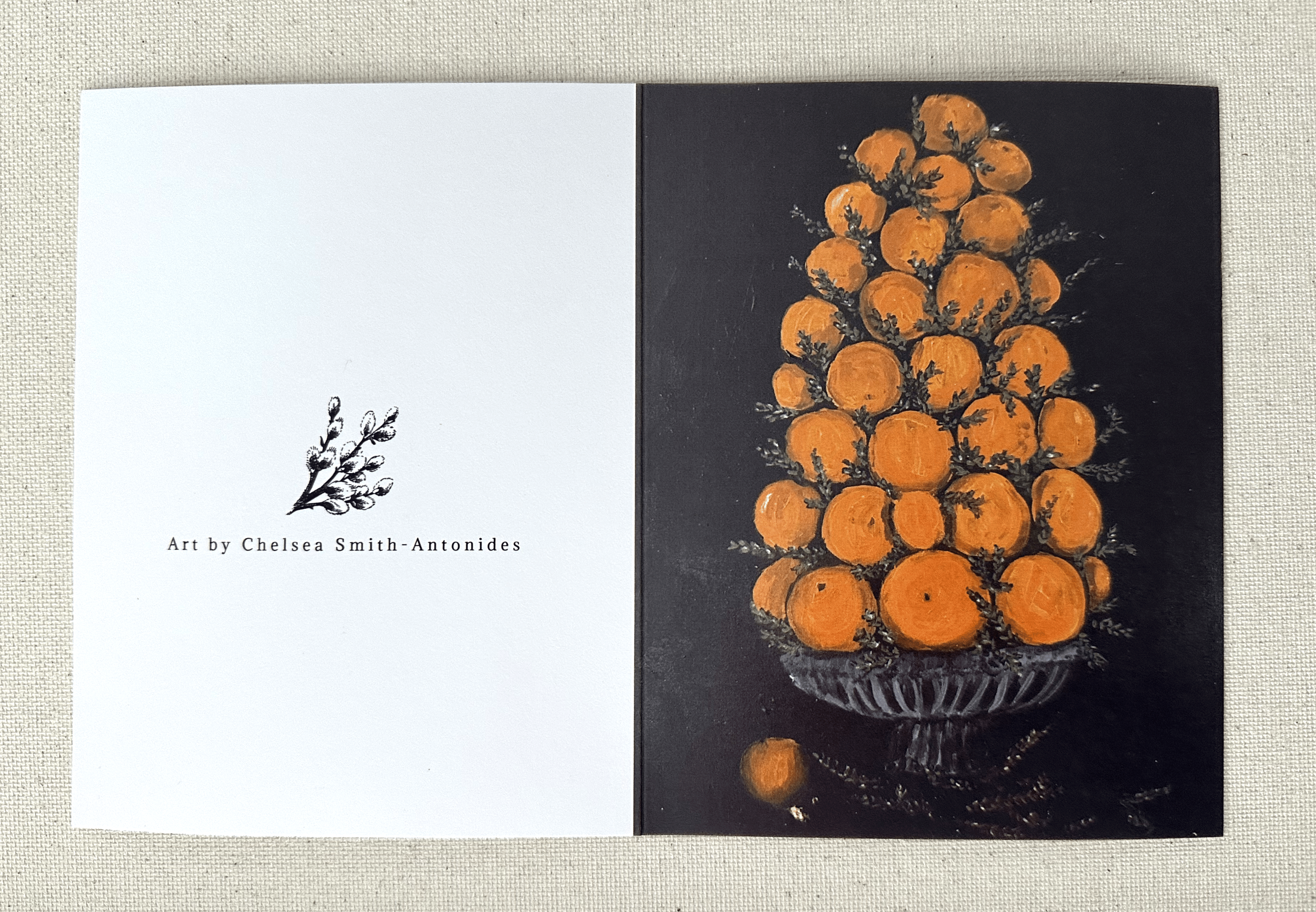 Orange Tower Greeting Card