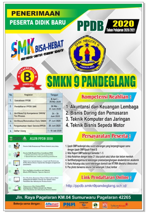 Rencana aksi smk pusat keunggulan smkn 2 pandeglangrencana aksi smk pusat keunggulan smkn 2 pandeglang. Informasi Ppdb Online Smk Negeri 9 Pandeglang Tahun Ajaran 2020 2021 Smk Negeri 9 Pandeglang