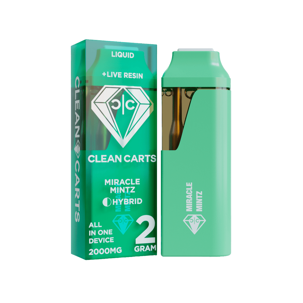 Miracle Mintz disposable vape featuring a cool mint flavor profile with a refreshing finish, designed for smooth draws and a clean, invigorating vaping experience.