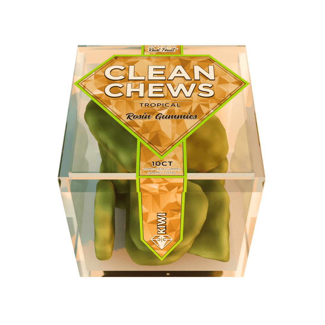 Kiwi Clean Chews scented smoke odor eliminator candle with fresh kiwi fruit fragrance designed to remove smoke and lingering indoor odors.