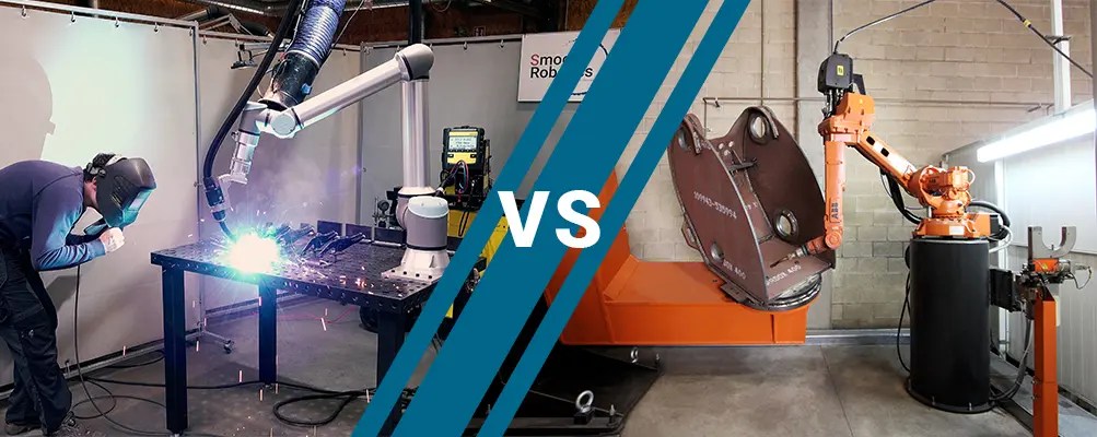 Cobots as a welder’s new tool: Who can benefit from cobot welding? 1 Cobot welding vs Industrial robotic welding