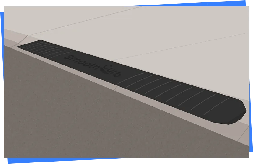 Step 5 - Smooth Curb driveway ramp fully installed and ready to use