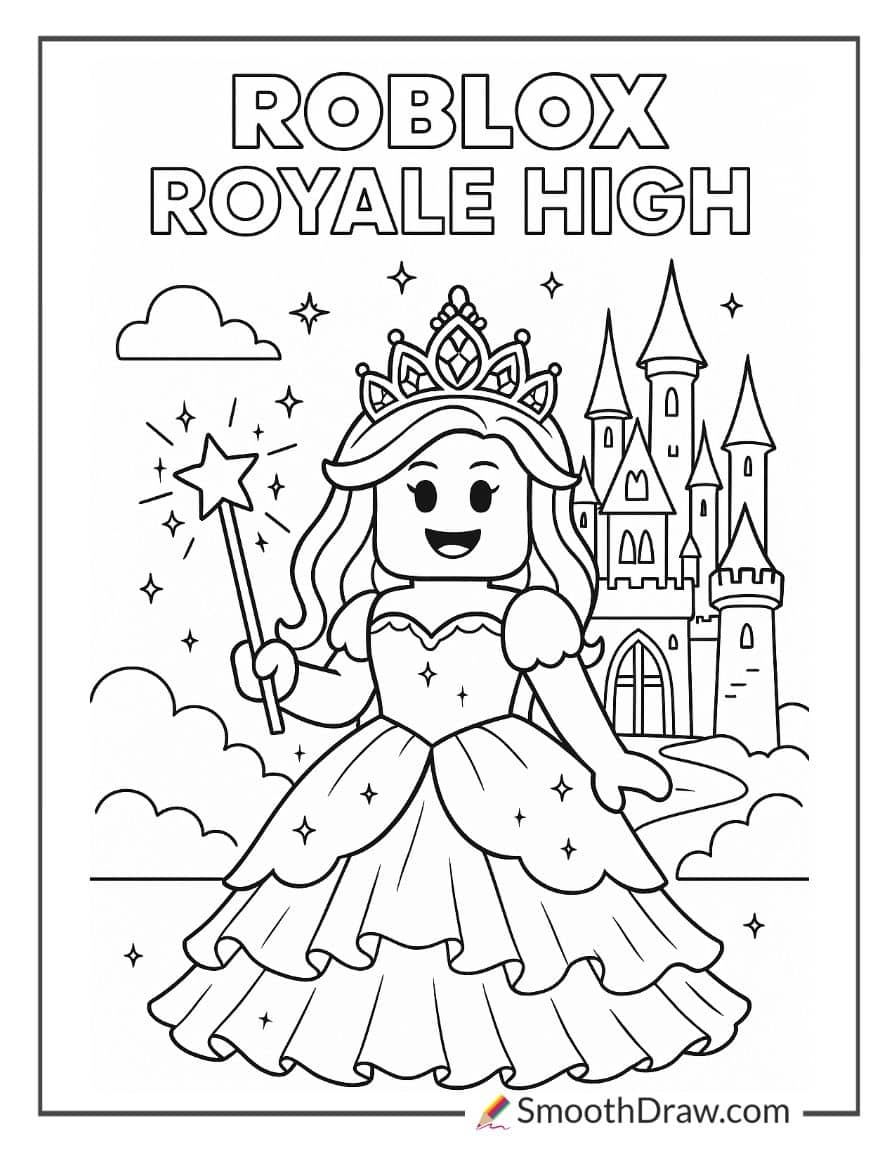 Roblox Obby Coloring Pages Roblox Royale High Coloring Pages 