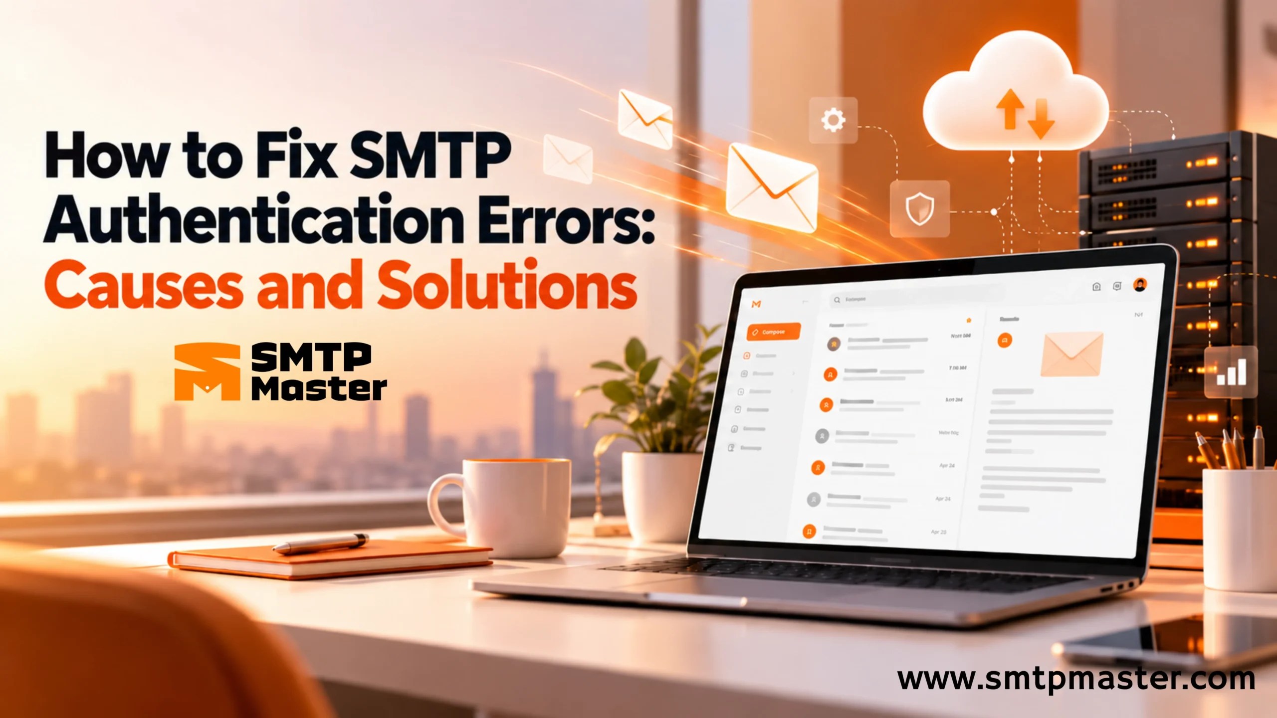 How to Fix SMTP Authentication Errors – Causes and Solutions guide by SMTPMaster