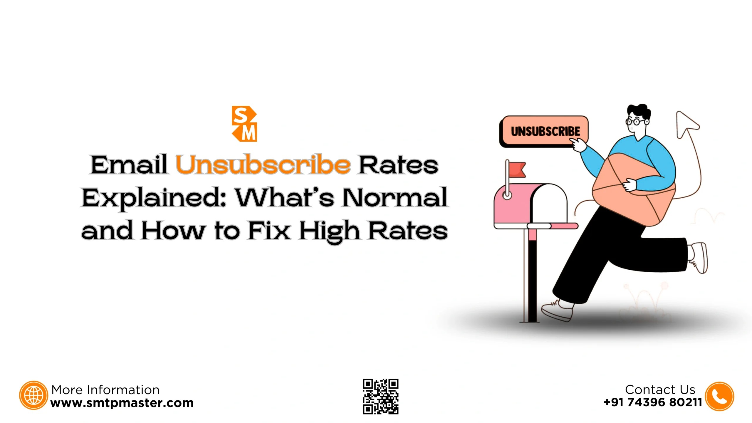 Email unsubscribe illustration with user opting out of emails