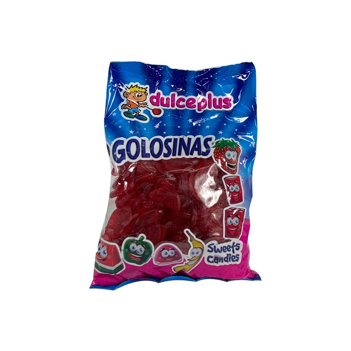 Strawberry lips gummy candy bag of 1kg