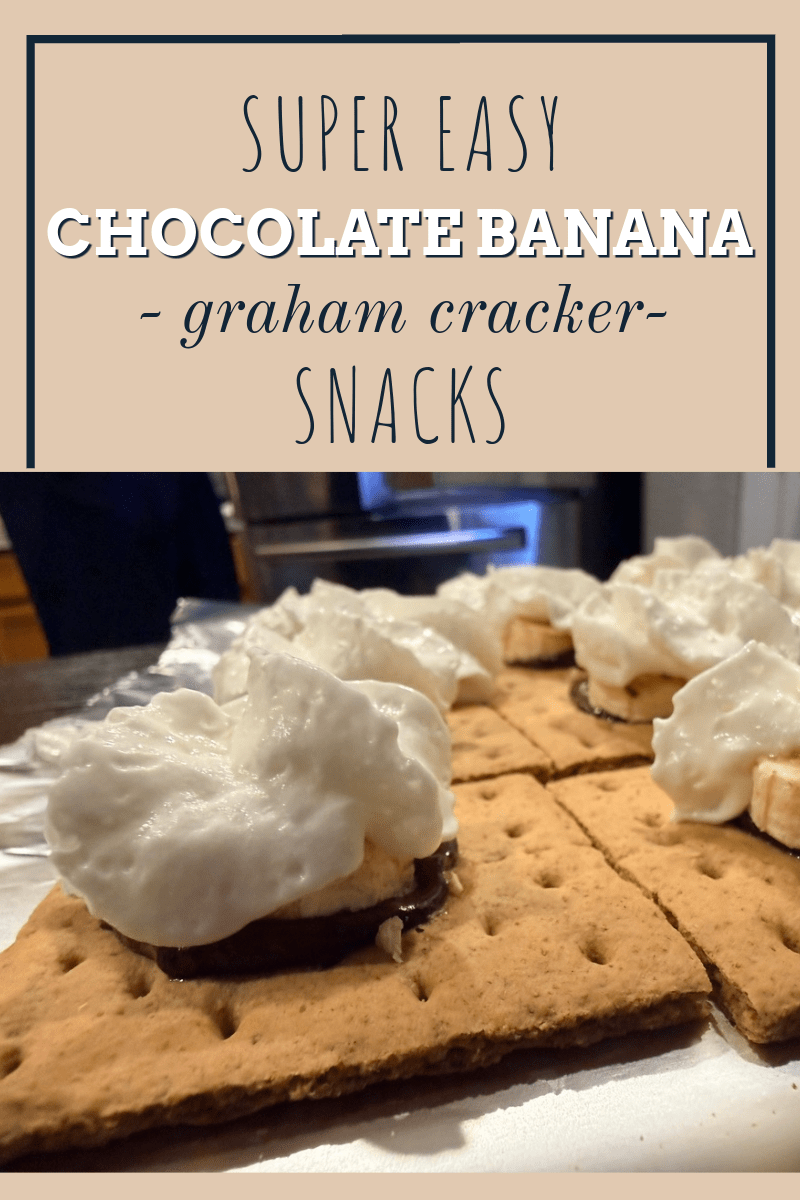 Easy Chocolate Banana Graham Cracker Melts