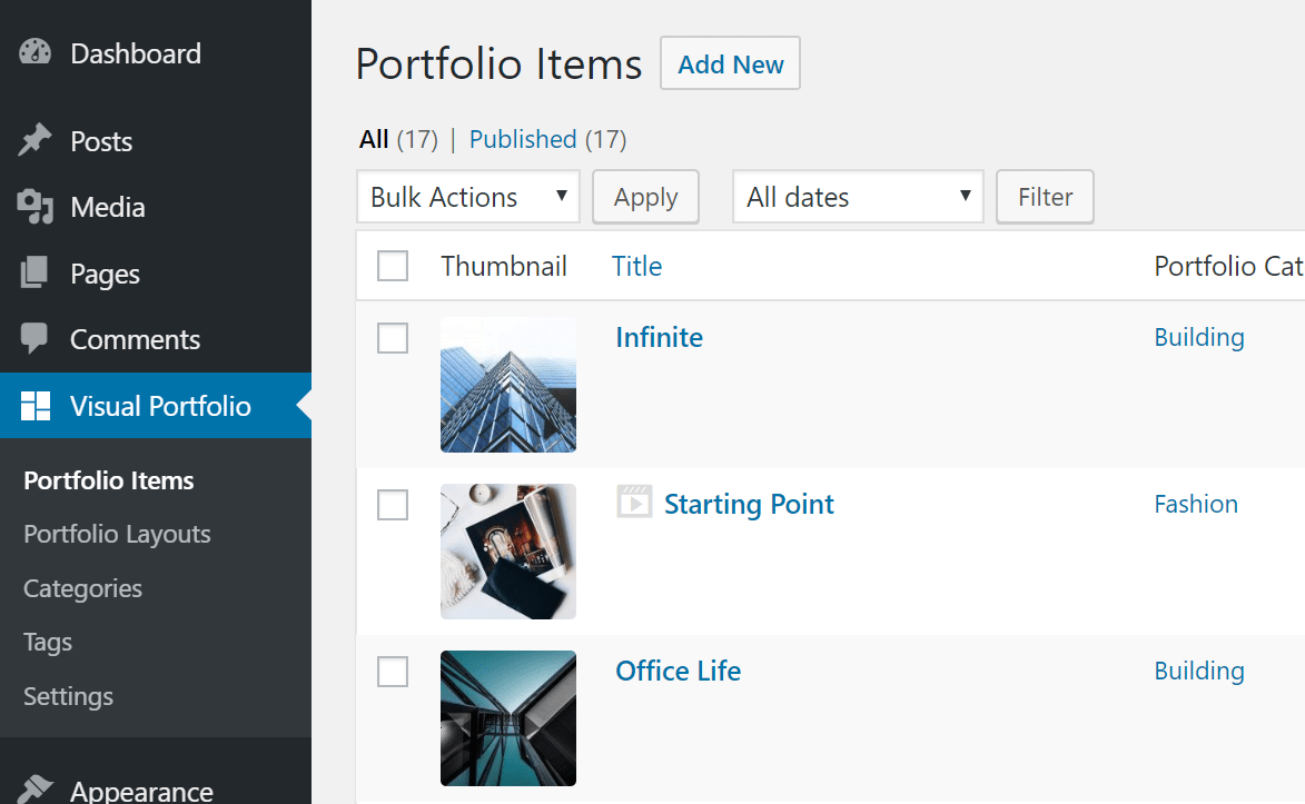 Portfolio Items