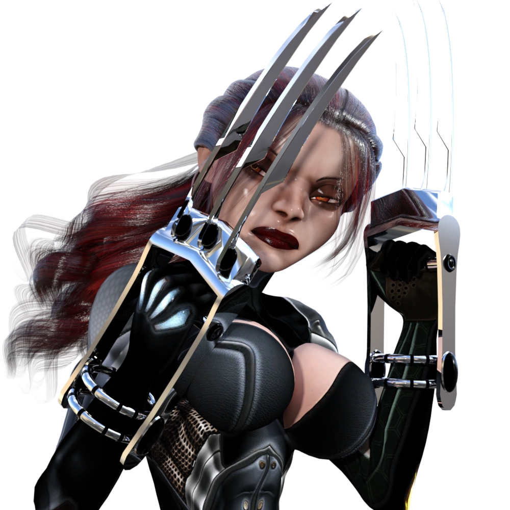 IRAY test with claws.