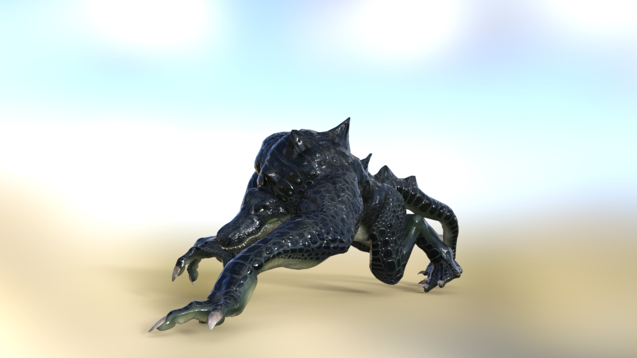 Test render of Snapper, pre-magitek body.
