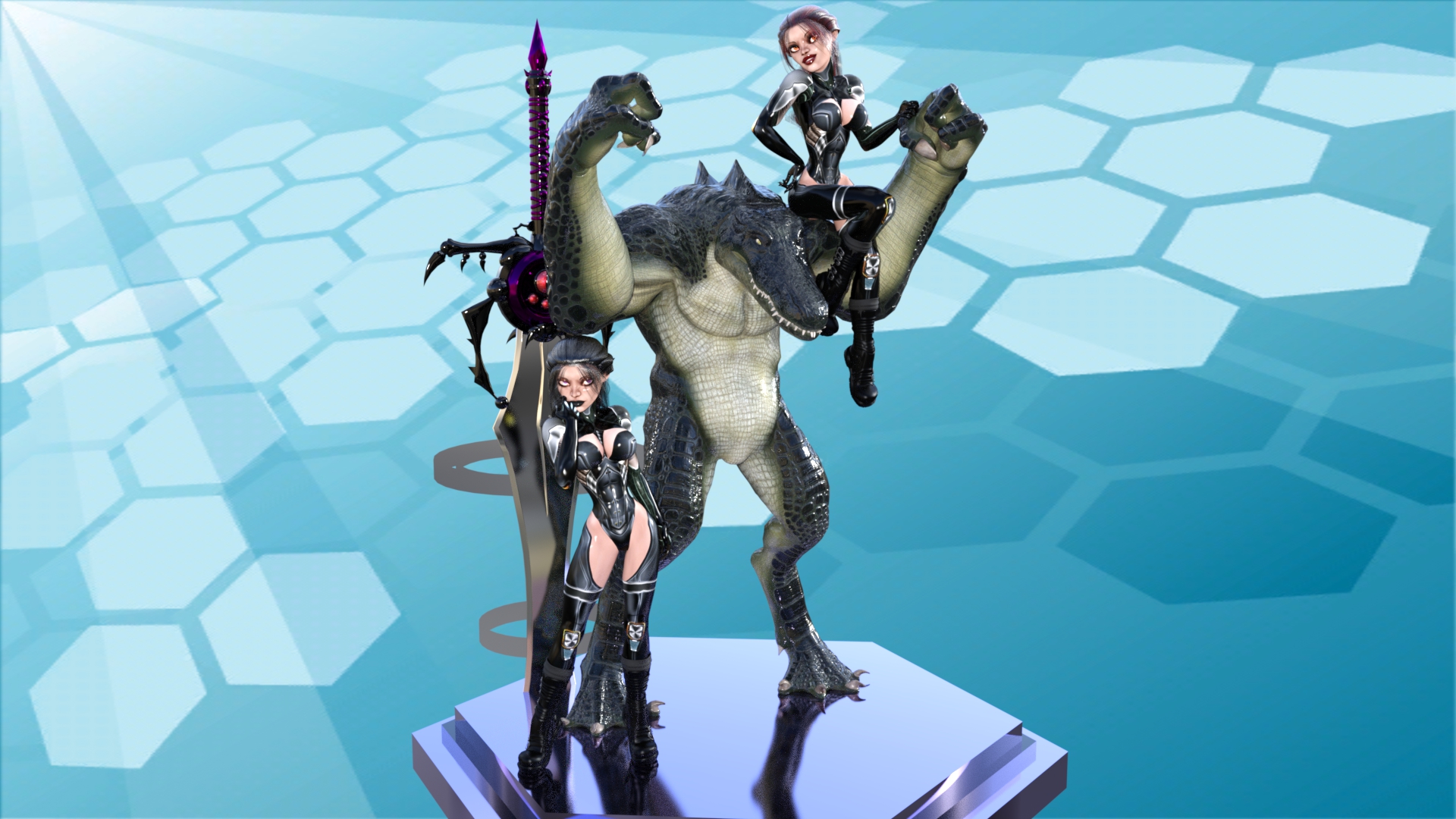 Snapper (pre-mtek), Sonja and Slash.