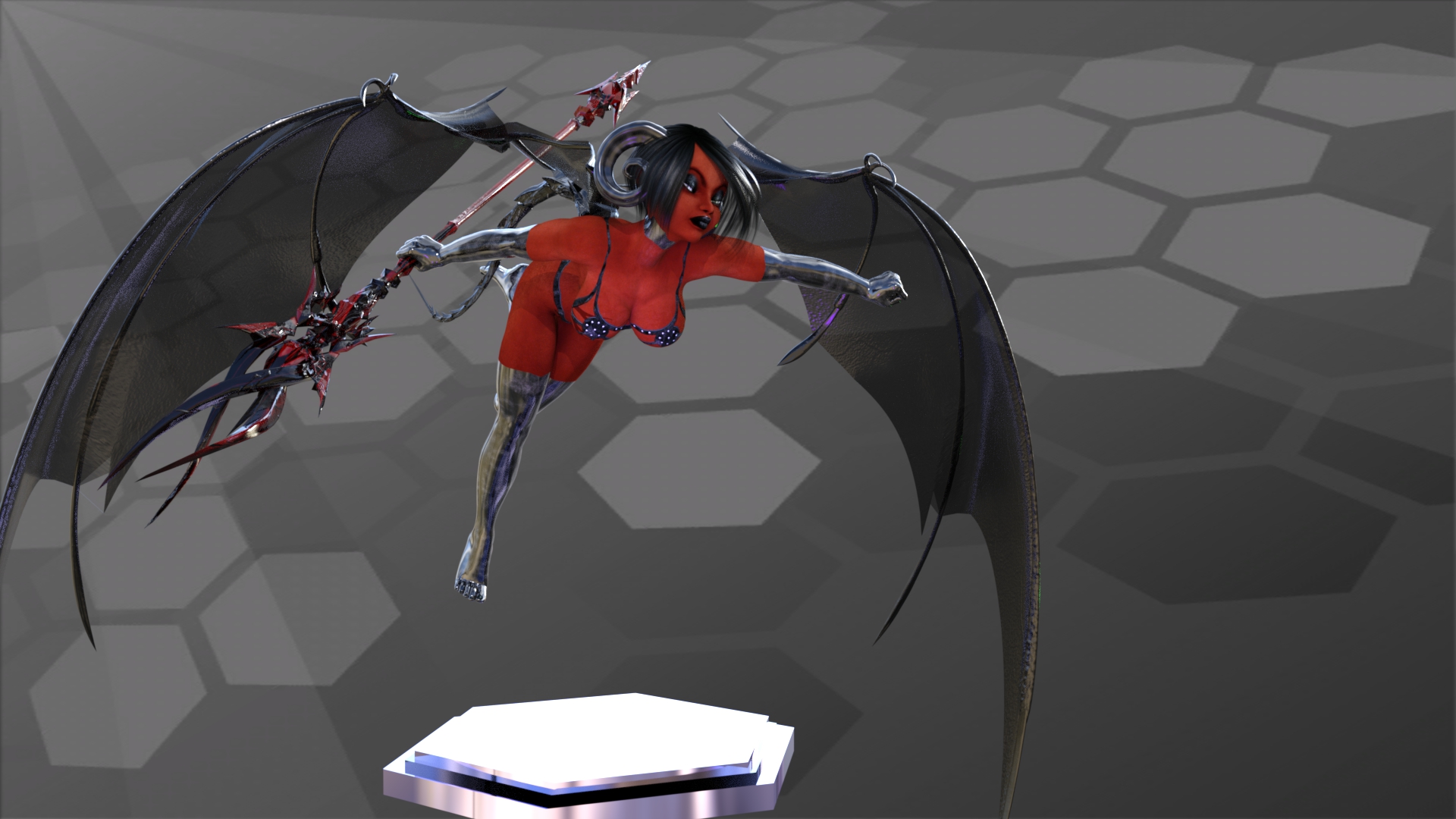 Lilith 003 - Wields Longinus spear from FFXIV