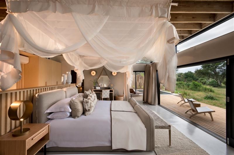 A home away from home in the bush. Lion Sands River Lodge