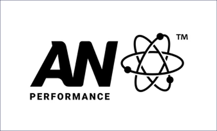 AW Performance logo with atomic symbol, representing innovation and performance.