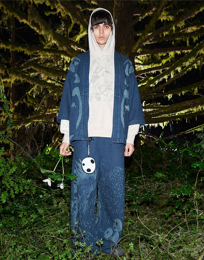 リーバイス x もののけ姫 KODAMA DENIM OVERALL Levi's × スタジオ