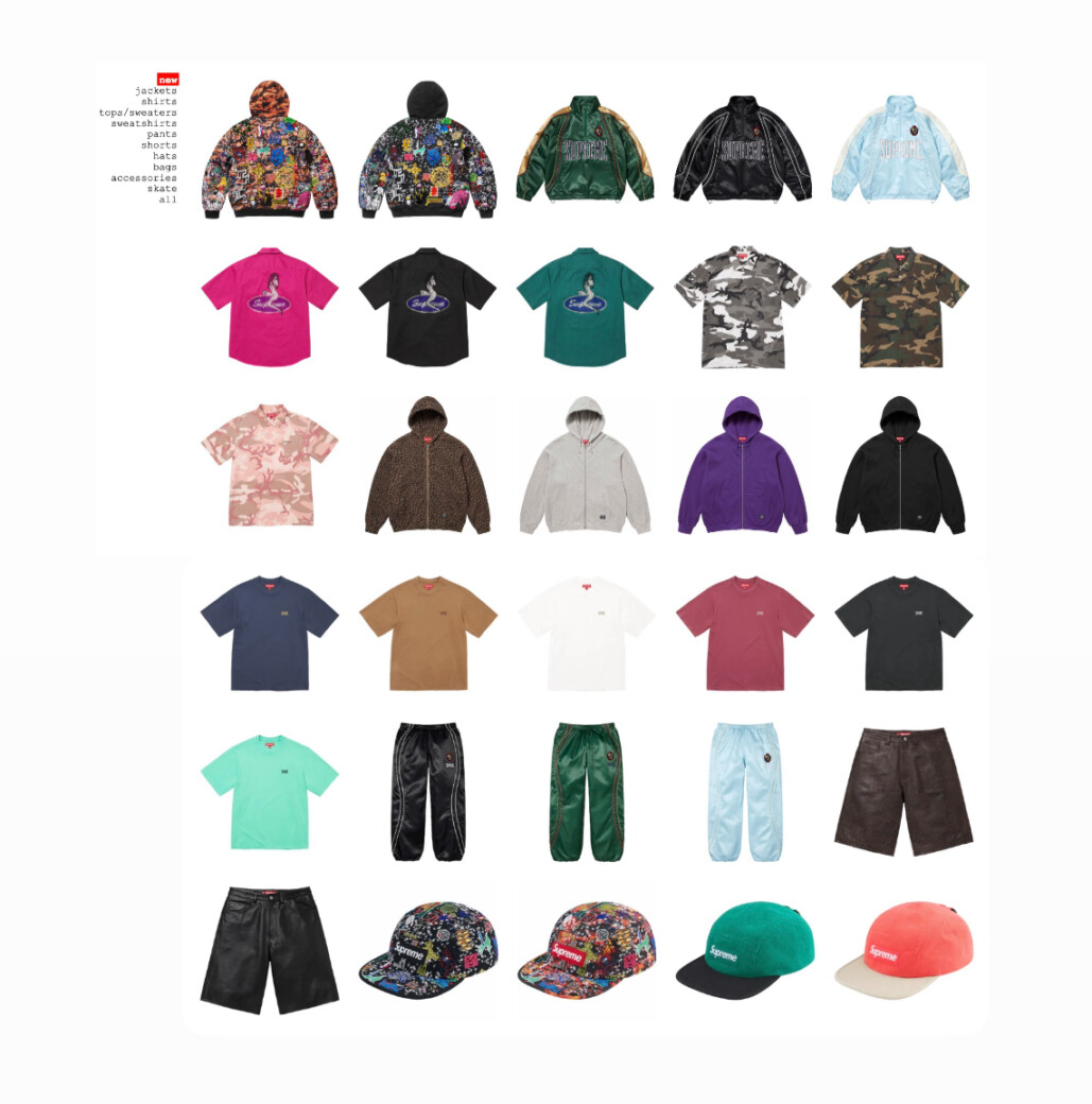 SUPREME 2025SS WEEK 16 国内6月14日発売予定アイテム 国内販売価格