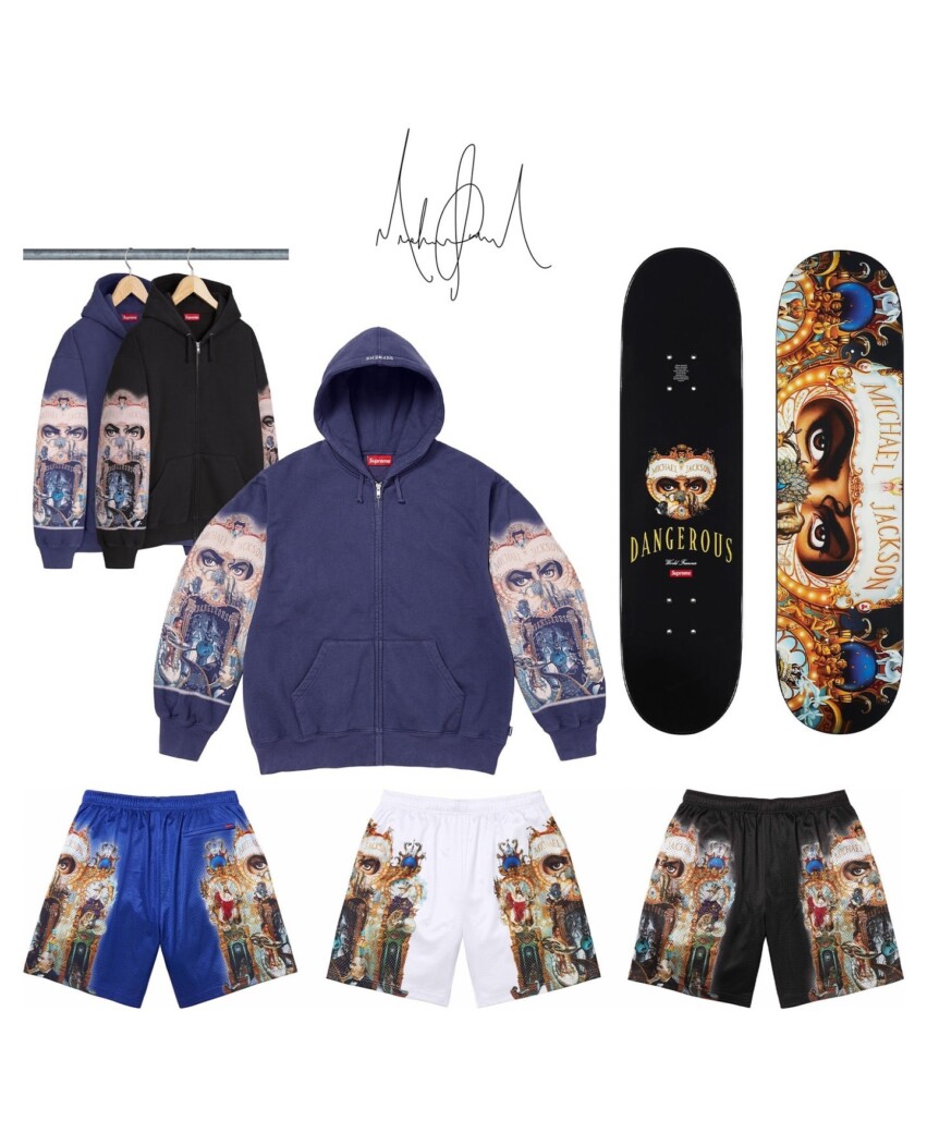 Supreme - supreme マイケルジャクソン　デッキ　スケボー　ホワイト Supreme - supreme マイケルジャクソン デッキ スケボー