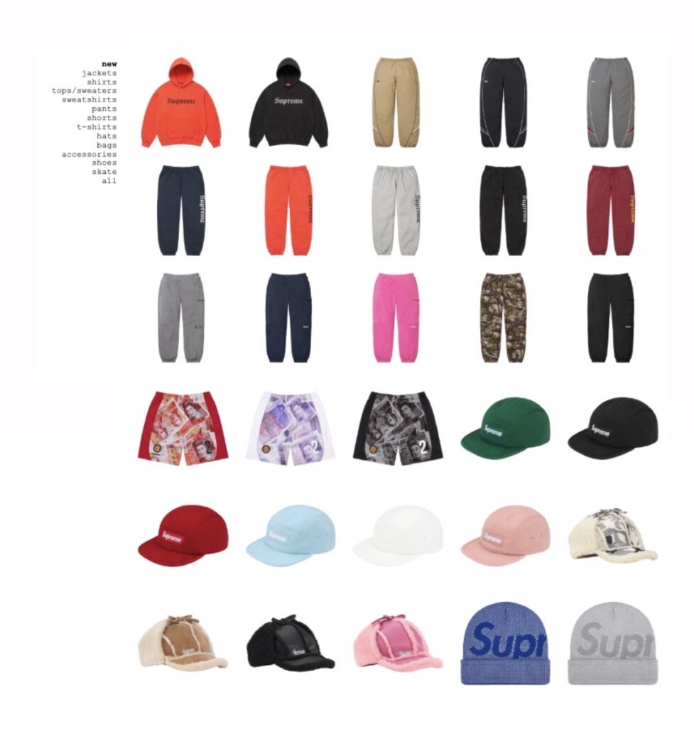 SUPREME WEEK14 国内11月29日発売予定 国内販売価格 – SNEAKER HACK