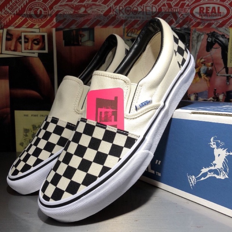美品　ユニセックス　 SSZ✖️VANS✖️BEAMS スリッポン　スニーカー SSZ＆ビームス プラスとVANSのコラボスニーカー、美しいブルー