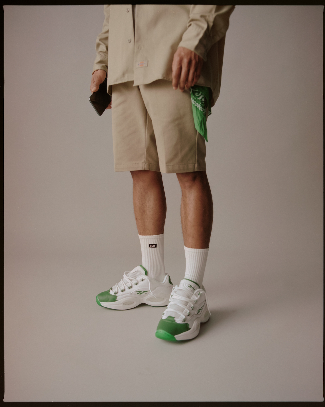 Reebok Question Low Green Toe GZ0367 