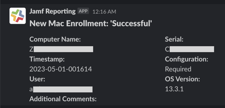 Slack integration is a new feature of Setup Your Mac (1.10.0)