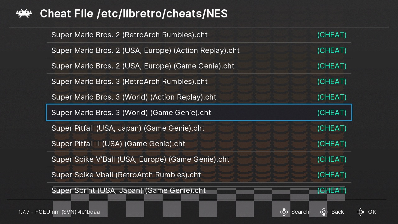 Hello Snes File Emulation Input Sound Video CHEAT Netplay and Help. Hello Snes I need a cheat code list.