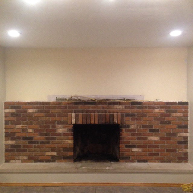 Airstone Stacked Stone Fireplace Update The Kim Six Fix