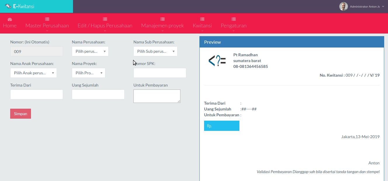 Dan juga, akan saya share untuk didownload 100% gratis. Download Aplikasi E Kwitansi Berbasis Web Gratis Snippets Code