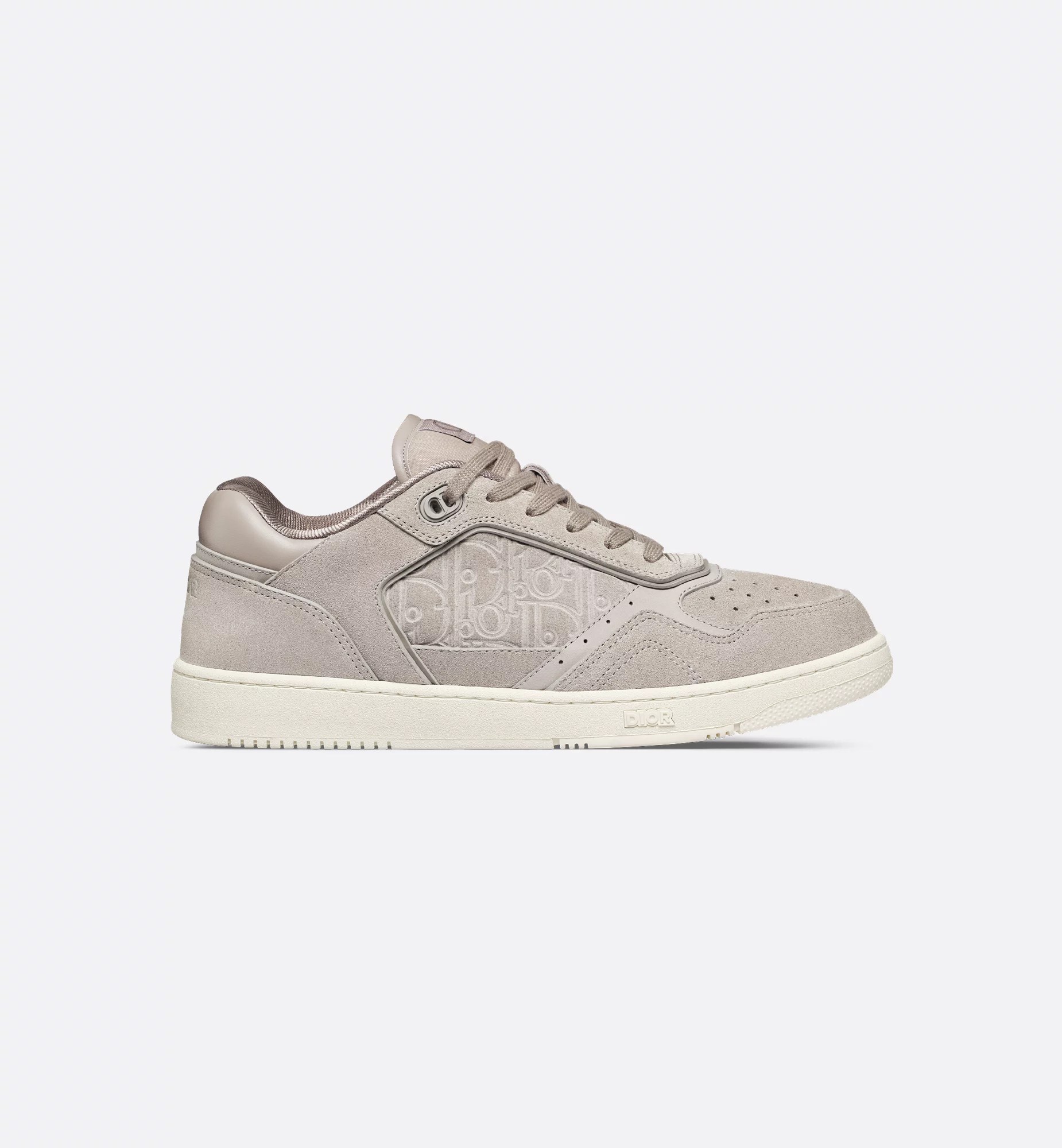 B27 Uptown Low-Top Sneaker Gray Suede and Gray Dior Gravity Suede