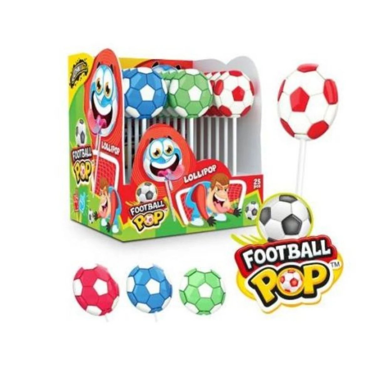 Voetbal lolly Johny Bee 25x 25 gram