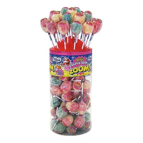 Vidal Super Sour Zoom Gum Lollies 50x 25,86 gr.