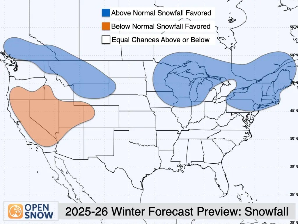 OpenSnow S 2025 26 North America Winter Forecast ENSO Outlook 25 26 Snowfall 