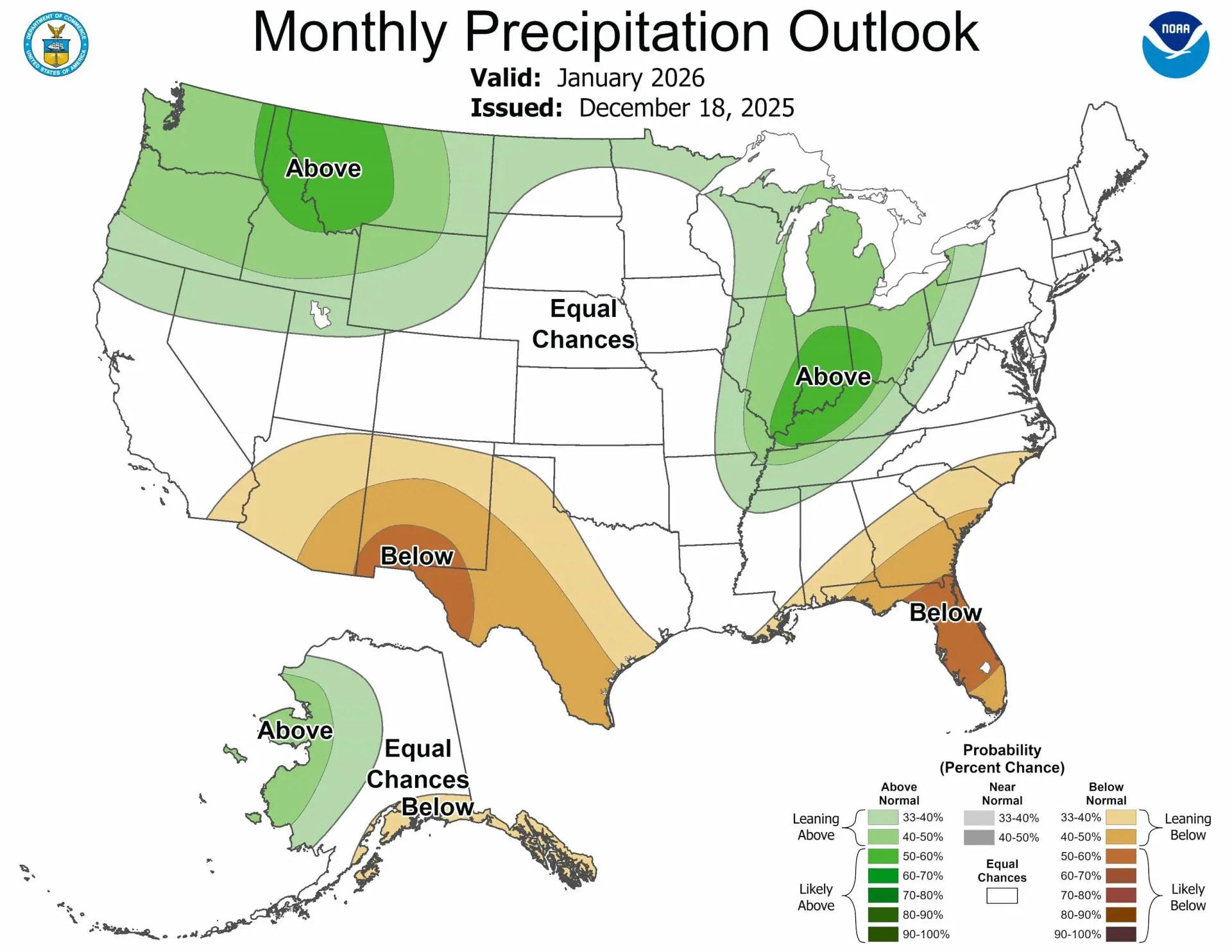 NOAA January 2026 Outlook Can The West S Ski Season Be Saved Snowbrains OFF14 Prcp.