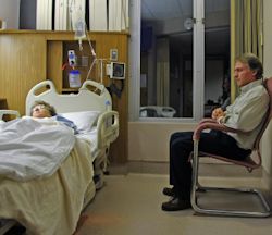 Waiting for death. Stock photo.