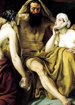 Lot and his Daughters. Francesco Hayez (1791-1882).