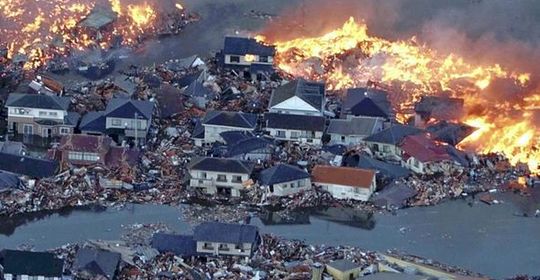 Tens of thousands of buildings destroyed in northern Japan. Tens of thousands of buildings destroyed in northern Japan.