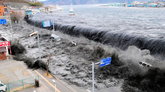 Earthquake near Japan causes devastating tsunami. Earthquake near Japan causes devastating tsunami.