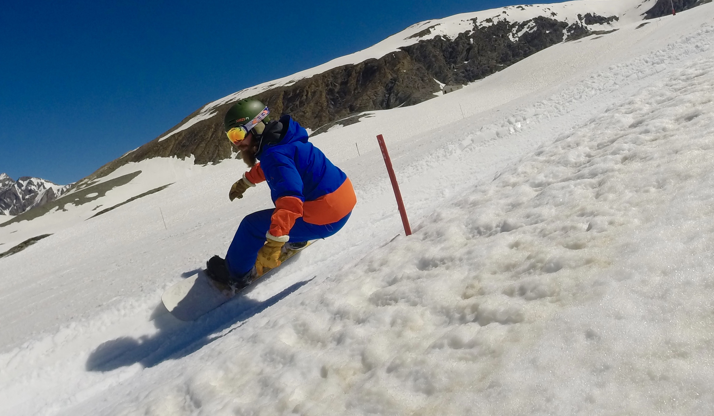 stage entraînement snowboard bank slalom