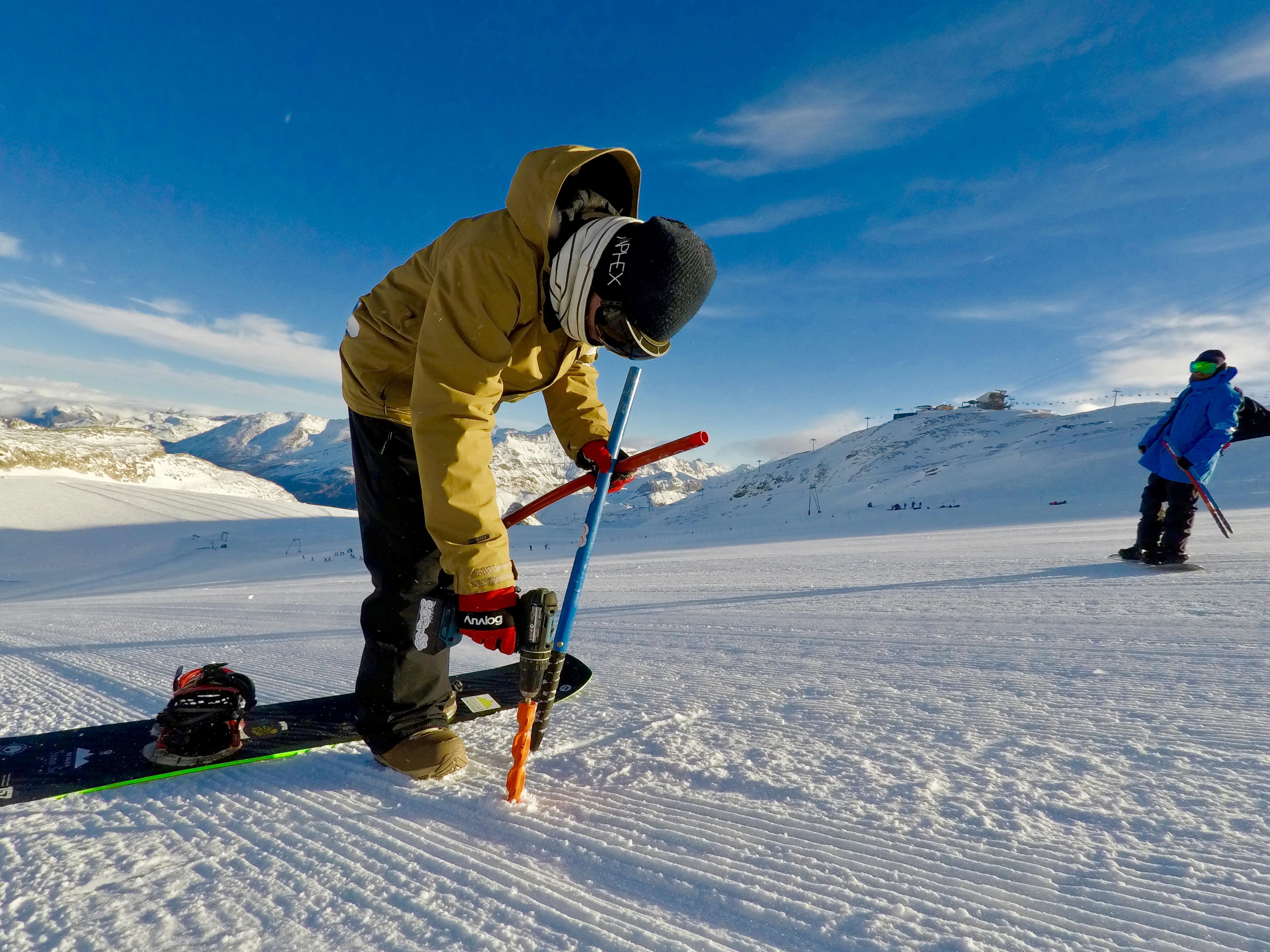 bank slalom entrainement DE ski alpin
